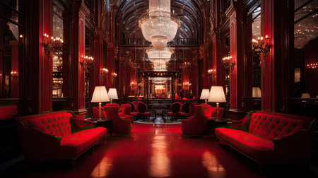 grandeur blurred red interiorの素材