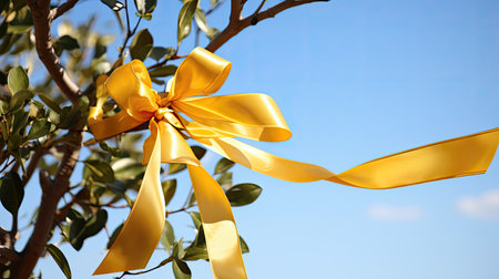 photograph golden ribbonの素材