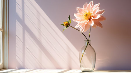 shadow light pink flowerの素材