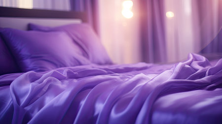 silk blurred interior design purpleの素材