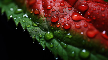 macro leaf tomato redの素材