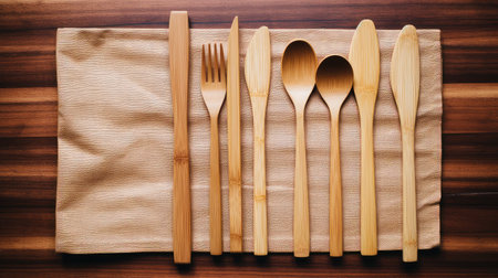 sustainable bamboo utensilsの素材