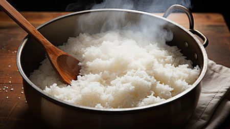 steaming top rice whiteの素材