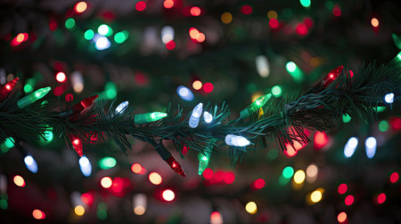 festive led christmas lightの素材