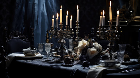 black dark tableの素材