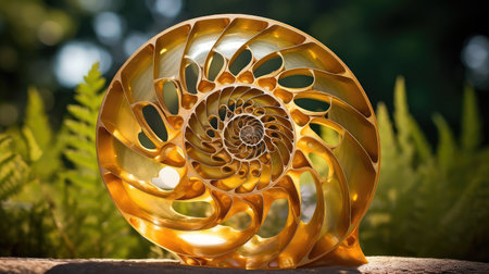 intricate golden spiralの素材