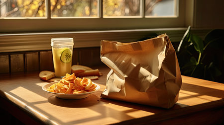 chips brown bag lunchesの素材