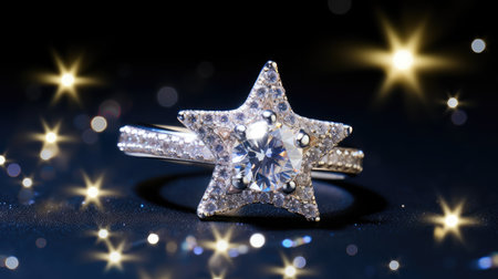 ring sparkly starsの素材