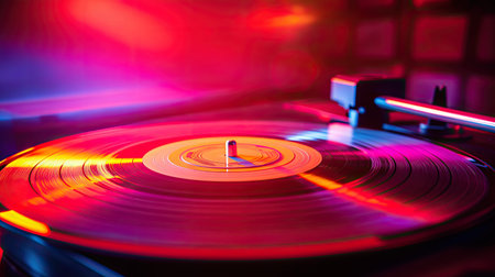 record retrowave sunの素材