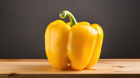 smooth yellow bell peppersの素材