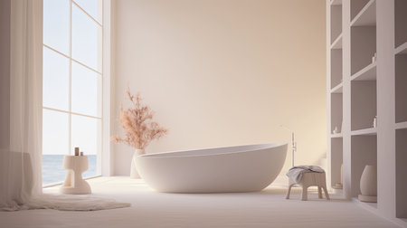 bathroom blurred minimalist interiorの素材