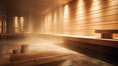 spa blurred wooden interiorの素材