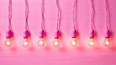 whimsical pink lightbulbの素材