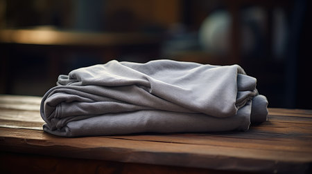 folded gray sweatshirtの素材