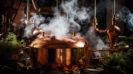 aromatic essential oil distillationの素材