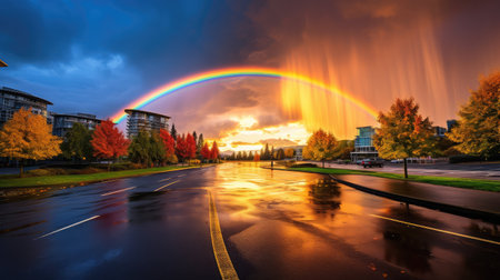 clouds rain and sunの素材