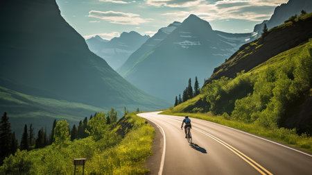 montana going to the sun roadの素材