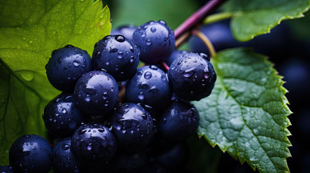 round purple berriesの素材