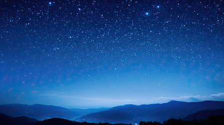 photograph blue sky starsの素材