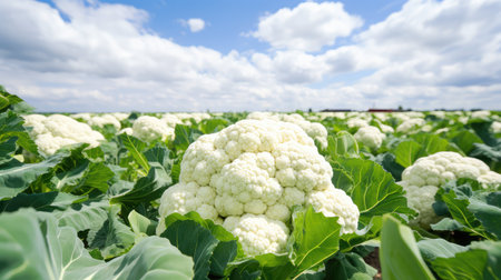 field green cauliflower whiteの素材
