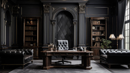 opulence grey luxury officeの素材