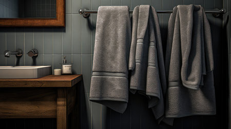 used gray towelsの素材