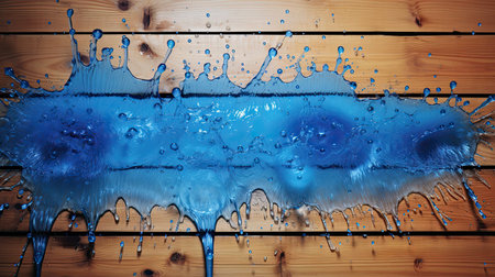 wooden blue splatterの素材