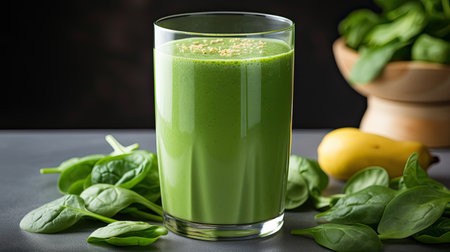smoothie top spinach greenの素材