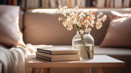 vase blurred interior side tableの素材