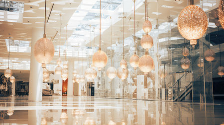 fixtures blurred mall interiorの素材