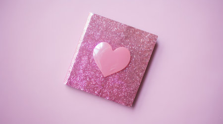 eye pink glitter heartの素材