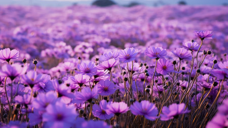 wildflowers purple camouflageの素材