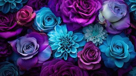vibrant purple and teal gradientの素材