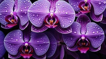 texture purple orchidsの素材