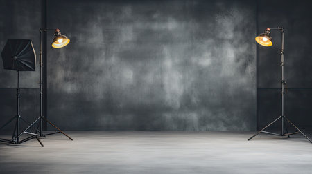 soft dark gray studio backgroundの素材