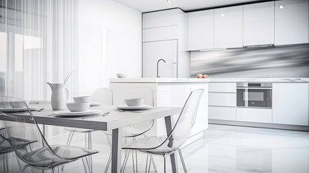 design blurred apartment interiorの素材