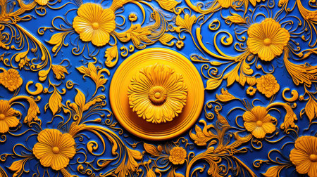 vibrant blue and yellow backgroundsの素材