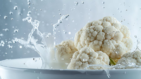 bowl isolate cauliflower whiteの素材