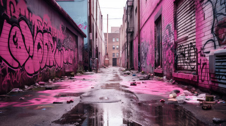 graffiti pink grungeの素材