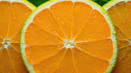 circular texture orange fruitの素材