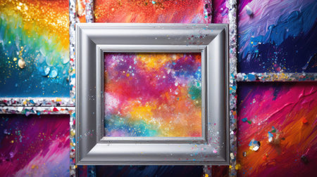 frame silver glitter framesの素材