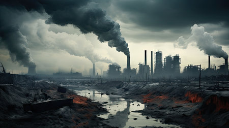 emissions carbon pollutionの素材