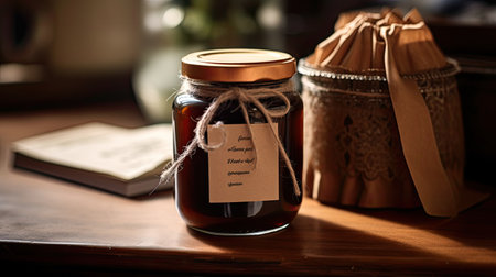 homemade brown paper labelの素材