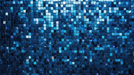 grid blue sequin backgroundの素材