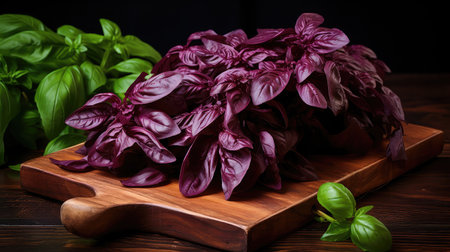fresh basil purpleの素材