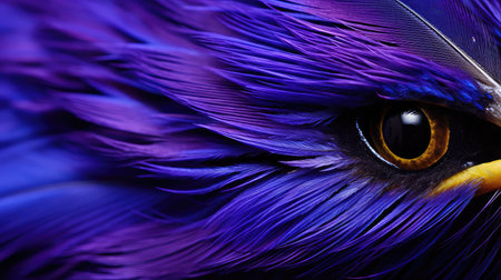 bird purple feathersの素材