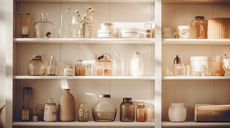 vintage blurred product catalog interiorsの素材