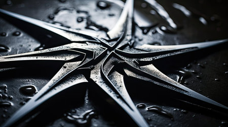 metal ninja throwing starの素材