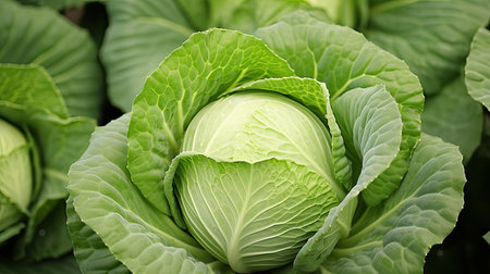 harvest agriculture cabbage vegetableの素材