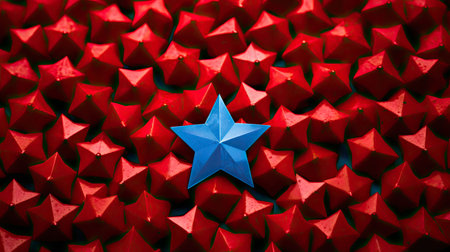 vibrant red blue starsの素材